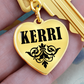 Kerri v01 - Heart Pendant Luxury Keychain