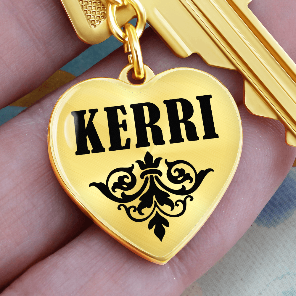 Kerri v01 - Heart Pendant Luxury Keychain