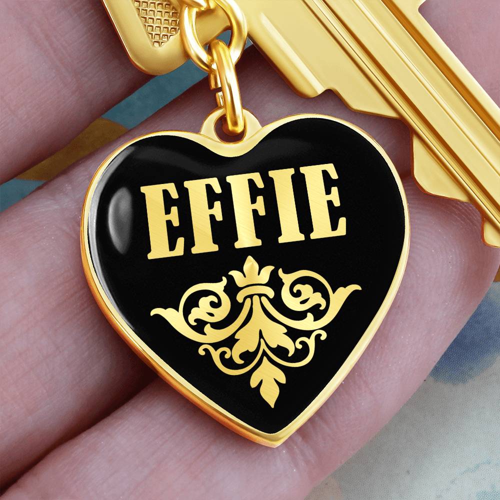 Effie v02 - Heart Pendant Luxury Keychain