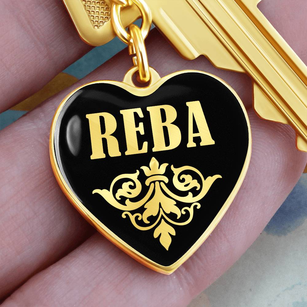 Reba v02 - Heart Pendant Luxury Keychain