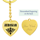 Rebekah v01 - Heart Pendant Luxury Keychain