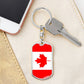 Canadian Flag - Luxury Dog Tag Keychain