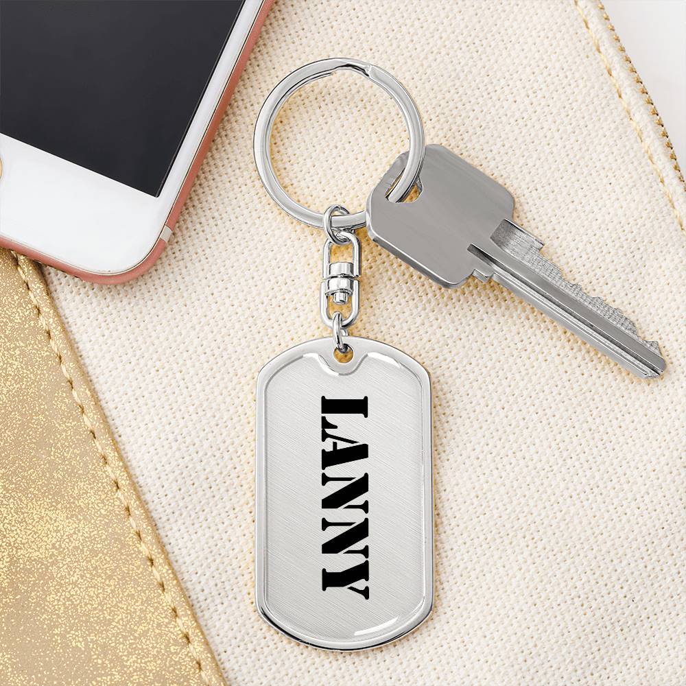 Lanny - Luxury Dog Tag Keychain