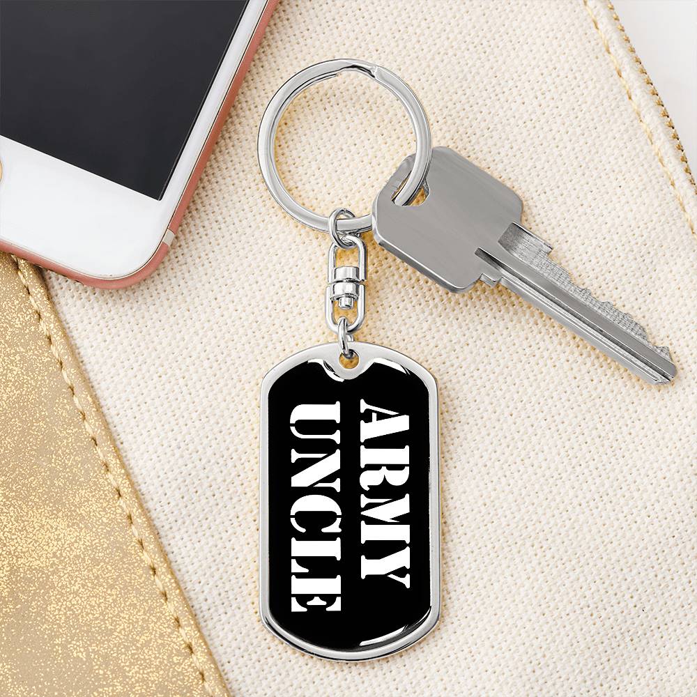 Army Uncle v3 - Luxury Dog Tag Keychain