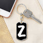 Initial Z v3b - Luxury Dog Tag Keychain