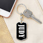 Judy v01w - Luxury Dog Tag Keychain