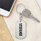 Stefanie v01 - Luxury Dog Tag Keychain
