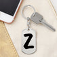 Initial Z v1b - Luxury Dog Tag Keychain