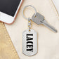 Lacey v01 - Luxury Dog Tag Keychain