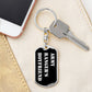 Army Ranger's Boyfriend v3 - Luxury Dog Tag Keychain