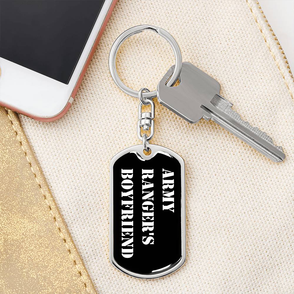 Army Ranger's Boyfriend v3 - Luxury Dog Tag Keychain