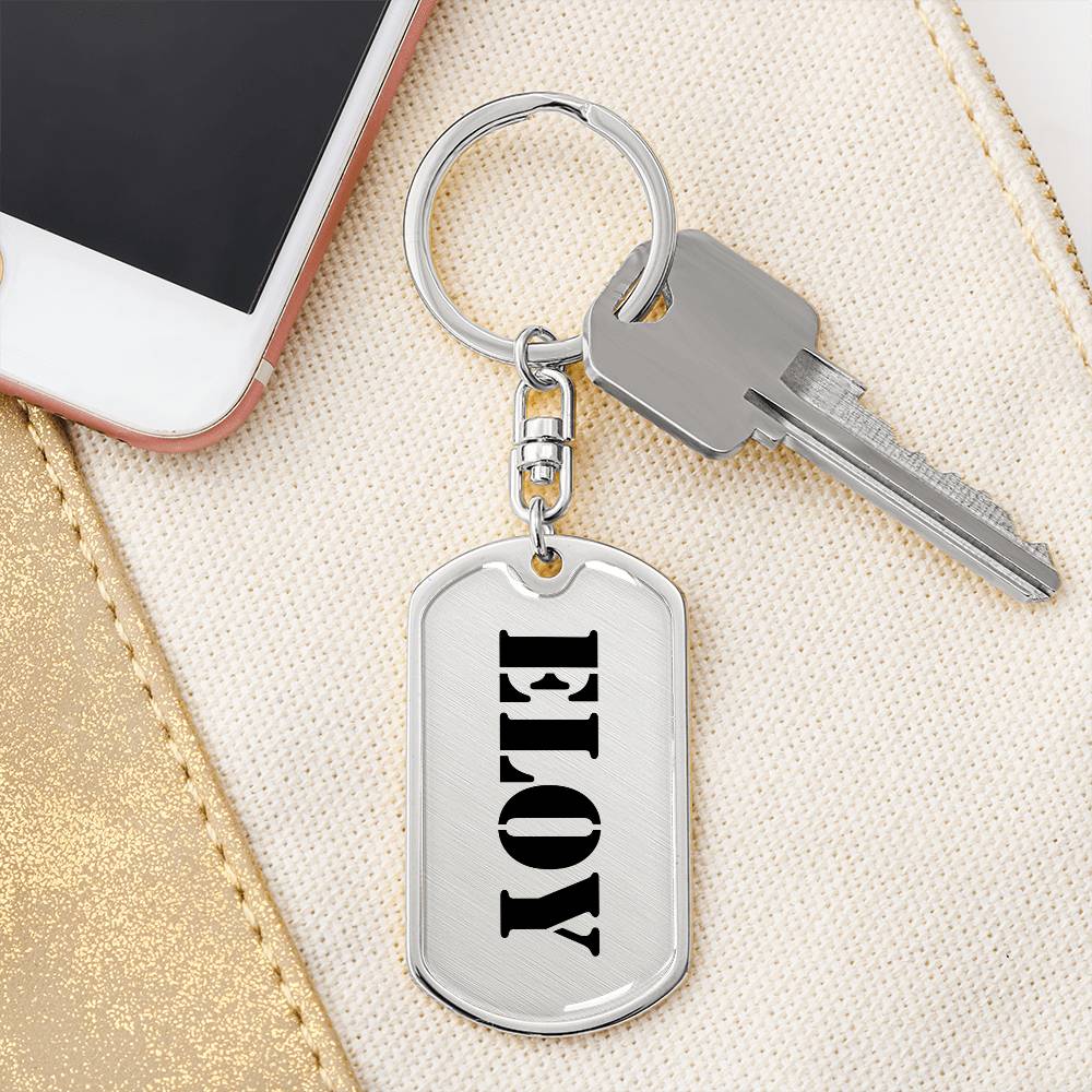 Eloy - Luxury Dog Tag Keychain