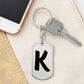 Initial K v1b - Luxury Dog Tag Keychain