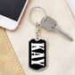 Kay v01w - Luxury Dog Tag Keychain