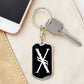 Initial X v001-13 - Luxury Dog Tag Keychain