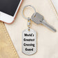 World's Greatest Crossing Guard - Luxury Dog Tag Keychain