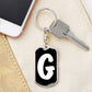 Initial G v3b - Luxury Dog Tag Keychain