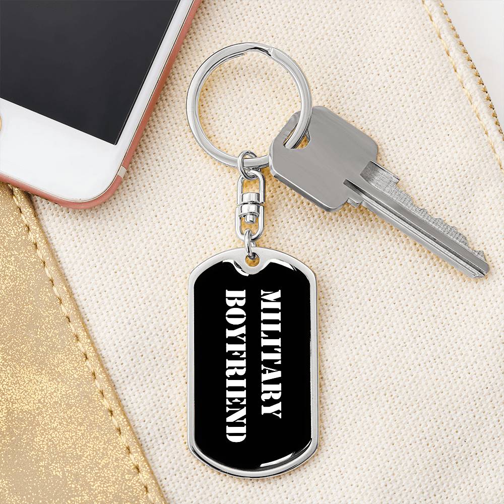 Military Boyfriend v3 - Luxury Dog Tag Keychain