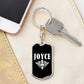 Joyce v03a - Luxury Dog Tag Keychain