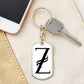 Initial Z v001-14 - Luxury Dog Tag Keychain