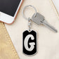 Initial G v2b - Luxury Dog Tag Keychain