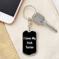 Love My Irish Terrier v6 - Luxury Dog Tag Keychain