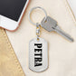 Petra v01 - Luxury Dog Tag Keychain