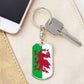 Welsh Flag - Luxury Dog Tag Keychain