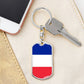French Flag - Luxury Dog Tag Keychain