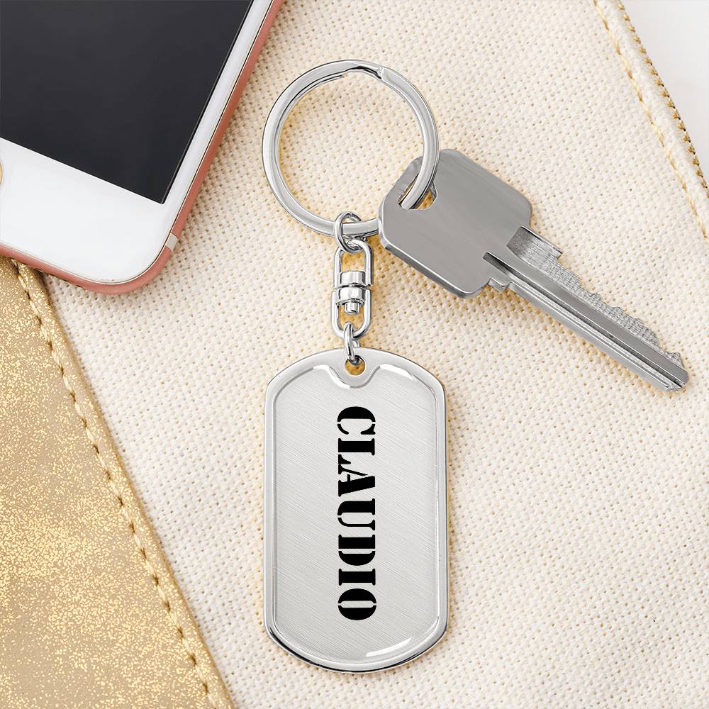 Claudio - Luxury Dog Tag Keychain