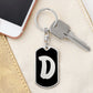Initial D v2b - Luxury Dog Tag Keychain