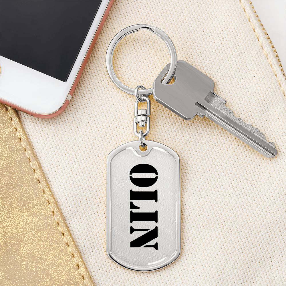 Olin - Luxury Dog Tag Keychain