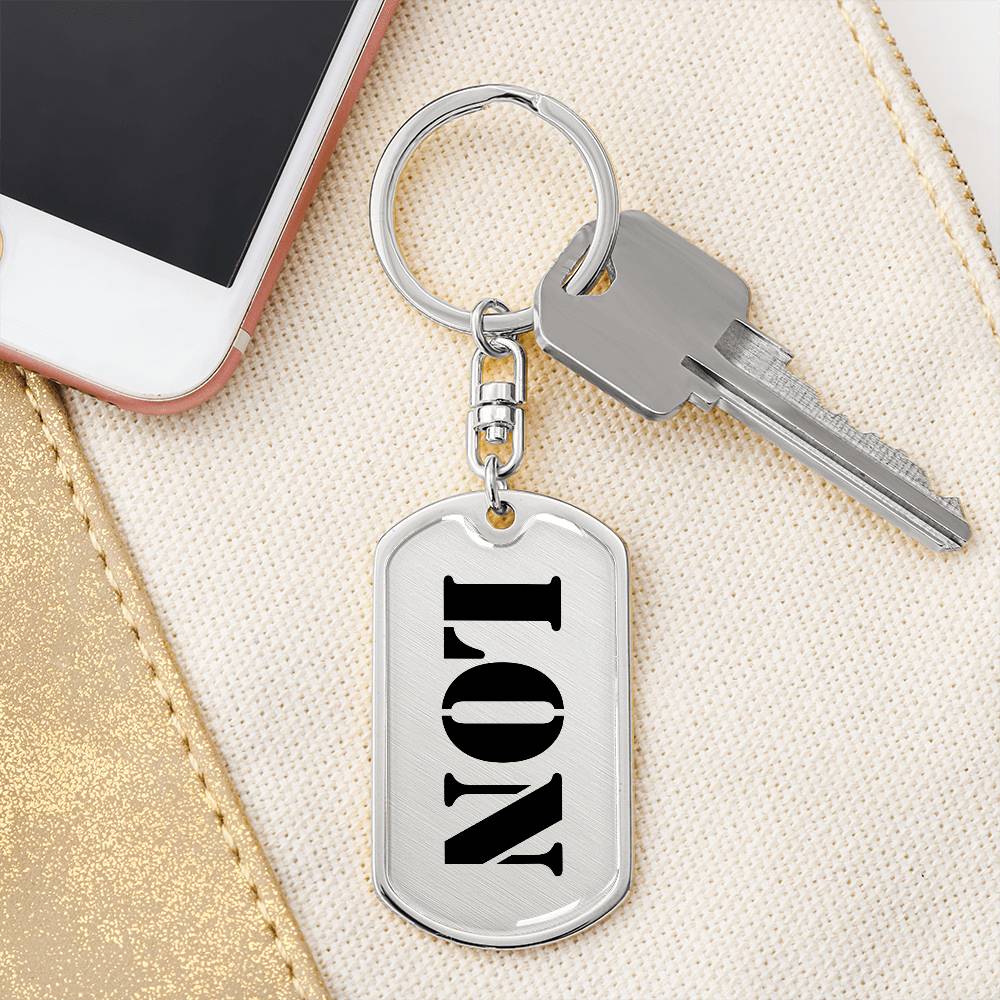 Lon - Luxury Dog Tag Keychain