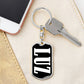 Luz v01w - Luxury Dog Tag Keychain