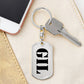 Gil - Luxury Dog Tag Keychain