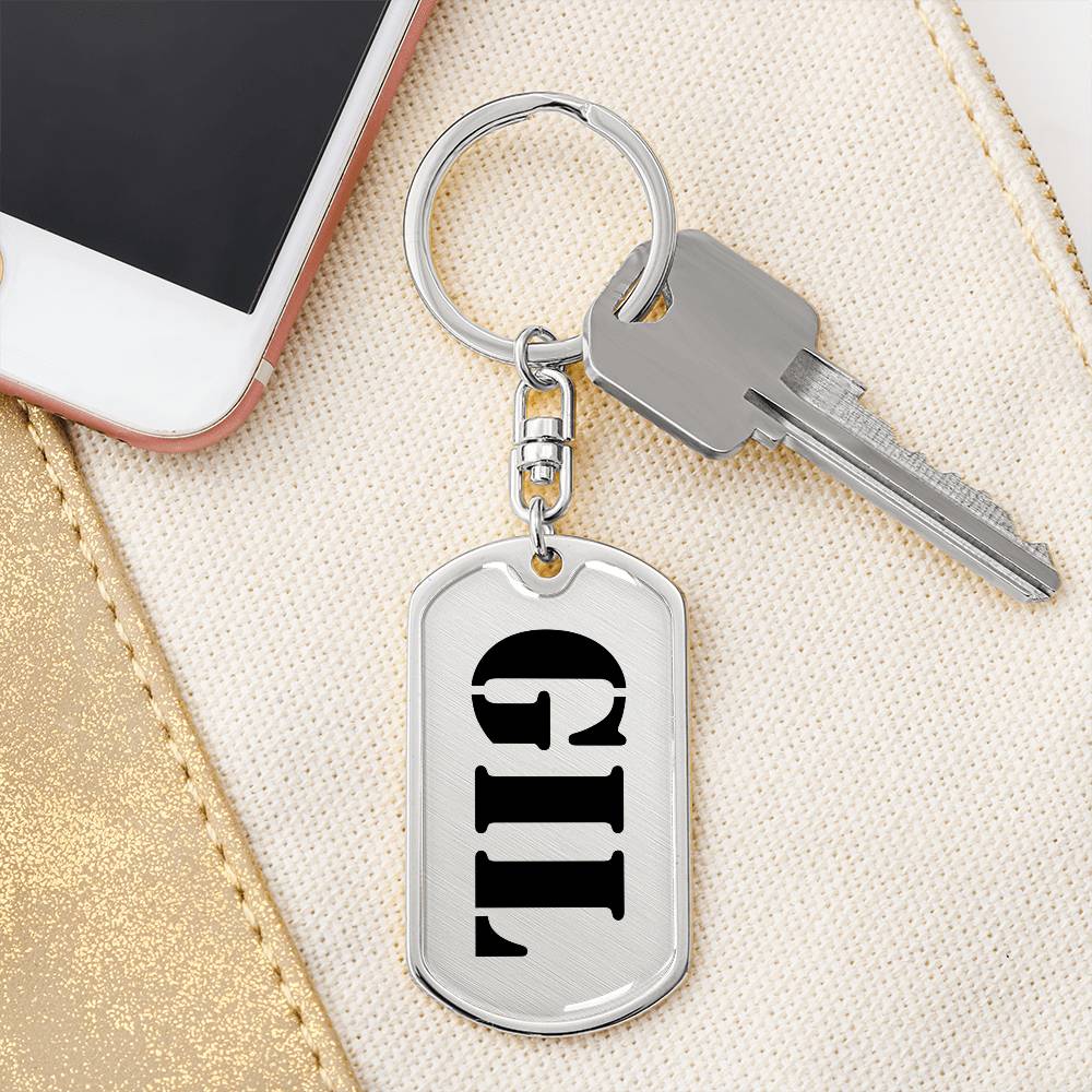 Gil - Luxury Dog Tag Keychain