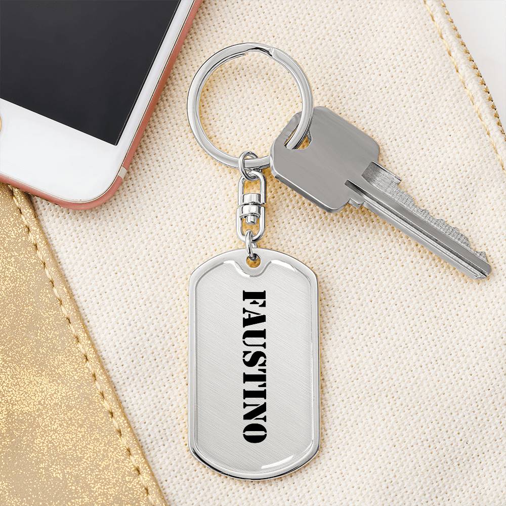 Faustino - Luxury Dog Tag Keychain