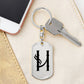 Initial H v001-11 - Luxury Dog Tag Keychain