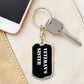 Veteran's Sister v3 - Luxury Dog Tag Keychain
