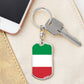 Italian Flag - Luxury Dog Tag Keychain