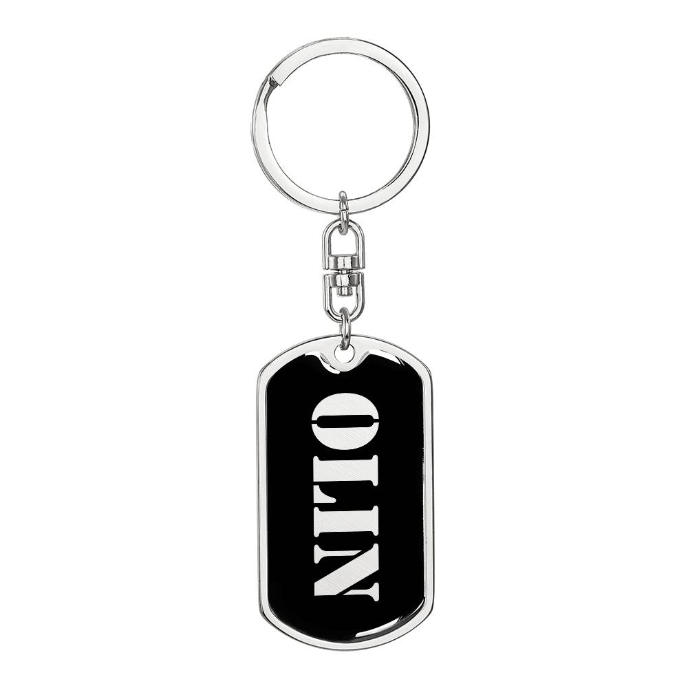 Olin v2 - Luxury Dog Tag Keychain