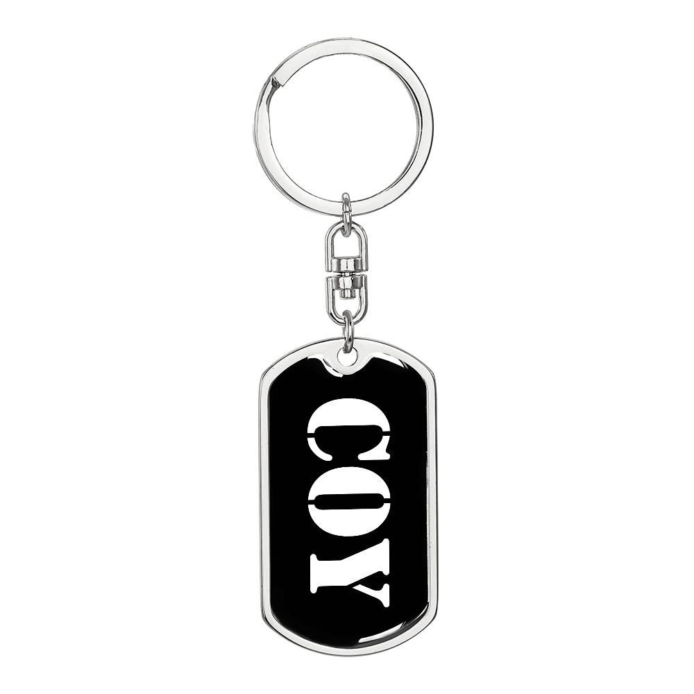 Coy v3 - Luxury Dog Tag Keychain