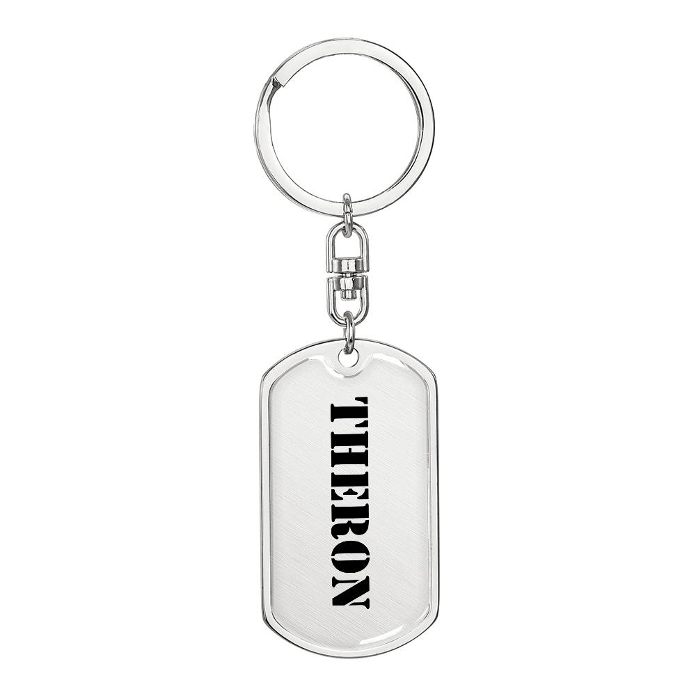 Theron - Luxury Dog Tag Keychain