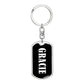 Gracie v03 - Luxury Dog Tag Keychain