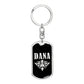 Dana v02a - Luxury Dog Tag Keychain
