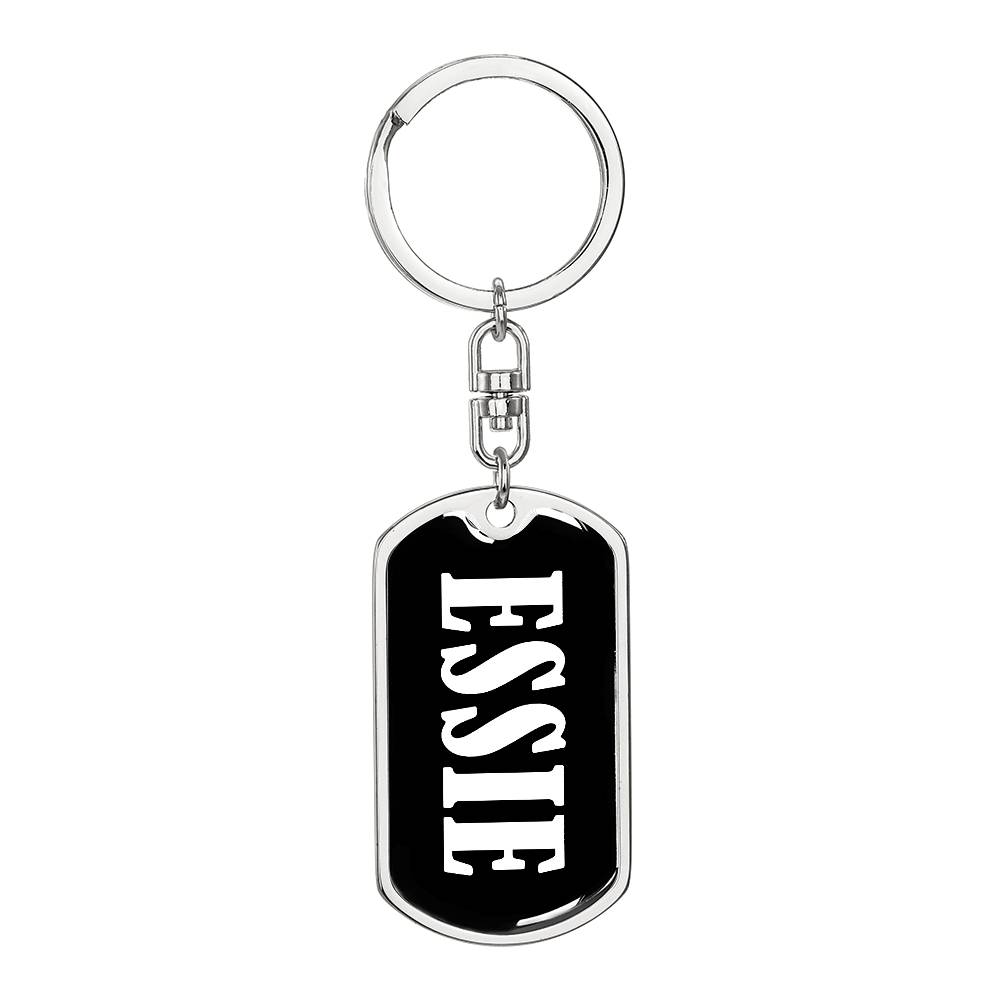 Essie v03 - Luxury Dog Tag Keychain