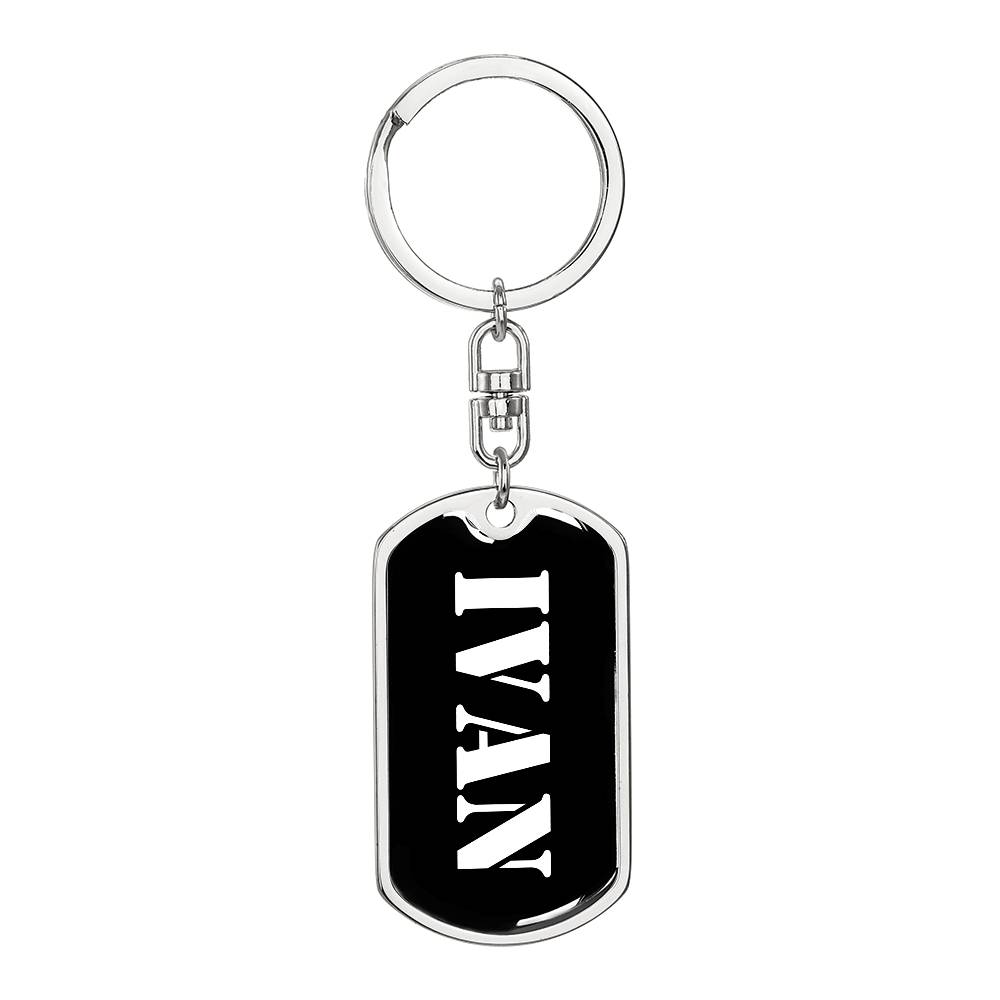 Ivan v2 - Luxury Dog Tag Keychain