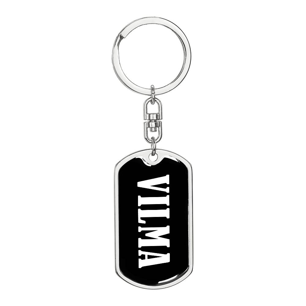 Vilma v03 - Luxury Dog Tag Keychain