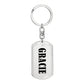 Gracie v01 - Luxury Dog Tag Keychain