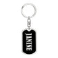 Janine v02 - Luxury Dog Tag Keychain
